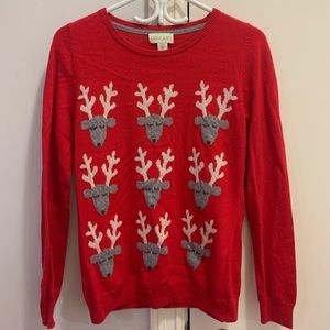 Lucy & Laurel Christmas sweater.